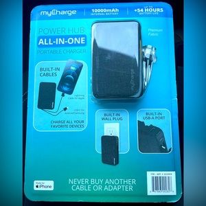 Power hub all in one portable charger